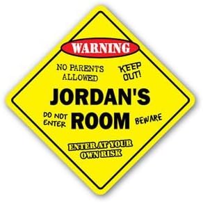 JORDAN'S ROOM Sticker Sign kids bedroom decor door children's name boy girl gift - Sticker Graphic Personalized Custom Sticker Graphic