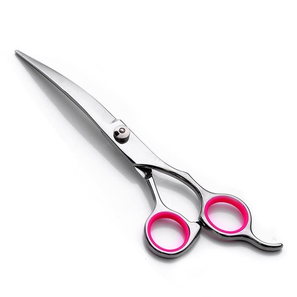 Dog Grooming Scissors,15.2cm Curved Dog Scissors Stainless Steel Dog Cat Hair Cutting Trimming Scissors for Pet Dog Grooming (Down Curved Scissors)