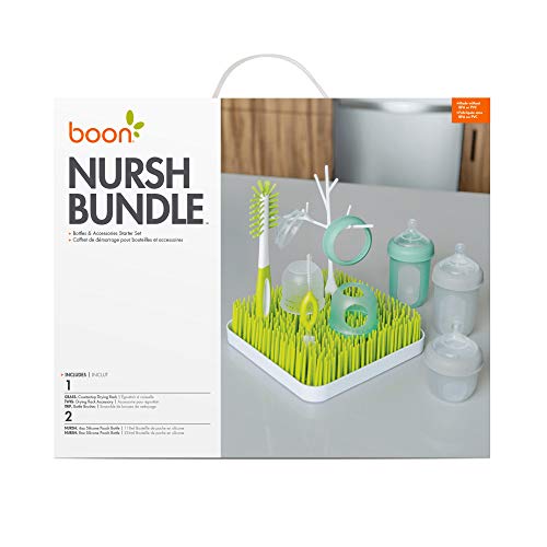 Boon NURSH Silicone Bottles and Grass Bundle Bottles & Cleaning