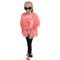 Kids Baby Girls Autumn Winter Faux Fur Coat Jacket Thick Warm Outwear Clothes