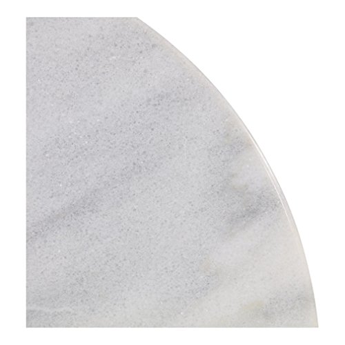 GM-Milte Cafetisch Gartentisch Bistrotisch Marmor Marmortisch weiß gusseisener Fuß Ø60cm – Bild 7