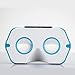 DSCVR Headset inspired by Google Cardboard v2 IO 2015 VR Gear for Apple iPhone and Android Smartphones - Google WWGC Certified Virtual Reality Viewer (Blue)