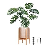 Melchef Mid Century Plant Stand Modern Wood Plant Stander Plant Pot Holder,Indoor Out Flower Pot Stands，Handmade Wood Standing Holder for Indoor House Plants and Outdoor Patio Deck(Pot not Included)