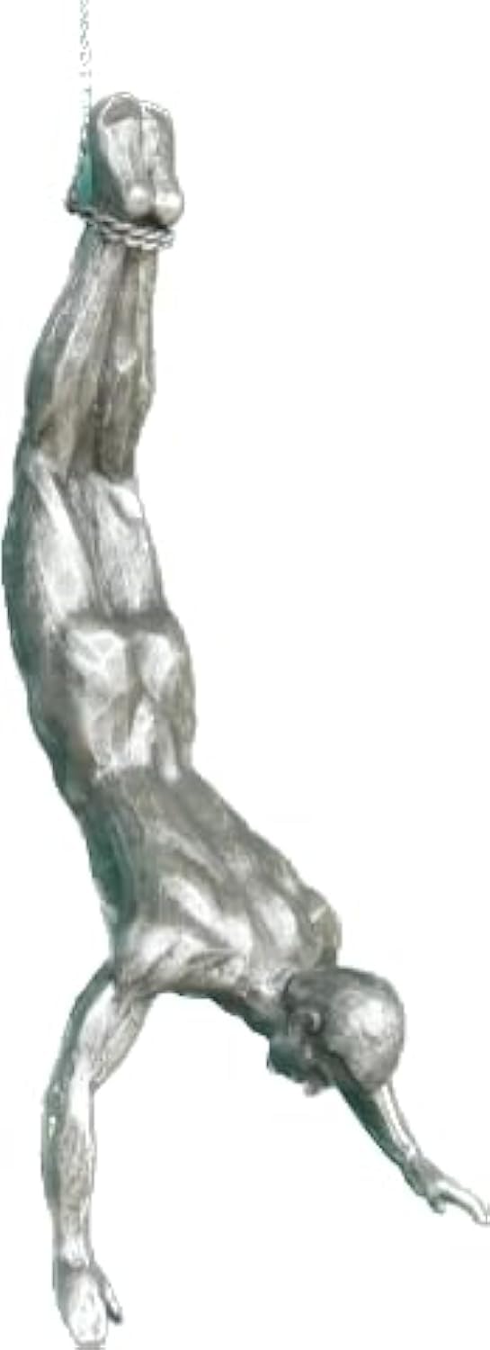 Venture Vehicles Ltd Wall Hanging Single Diving Man Wall Art | Resin | Silver