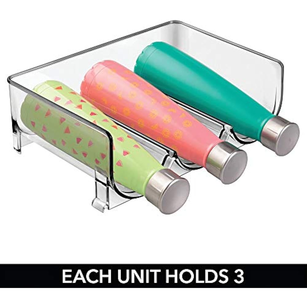 MDesign Modern Plastic Stackable Vertical Standing Water Bottle Holder Storage 841247122618 eBay