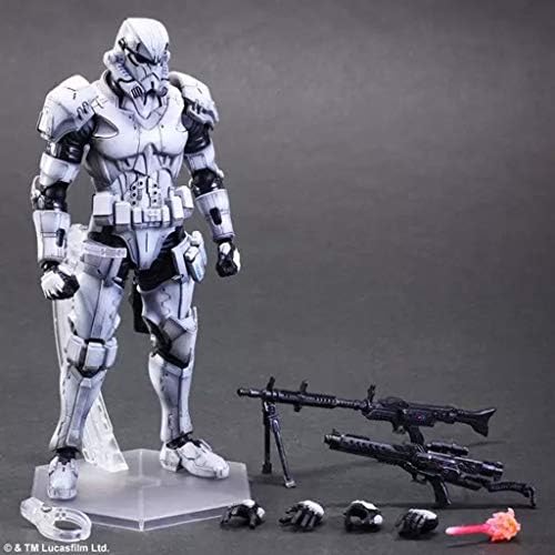 HEAGREN Star Wars Stormtrooper White Soldier Movable Model Realistic Model Statue 26cm Anime Decoration toy