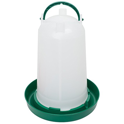 Geflügeltränke 3 Liter, Hühnertränke, Stülptränke, Geflügel-Stülptränke, Kükentränke, Wachteltränke mit Bajonettverschluss und Aufhängung