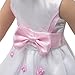14 Inch Doll Clothes ( Fancy Flower Dress with Matching Pink Dress Shoes and Purse) Fits American Girl Wellie Wishers Dolls