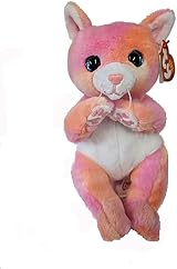 TY Beanie Bellies Lillibelle Cat Plush Toy 15cm Collectible Heart Tag view 5