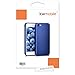 kwmobile Case Compatible with Apple iPhone SE (2022) / iPhone SE (2020) / iPhone 8 / iPhone 7 Case - Soft Slim Metallic TPU Silicone Cover - Metallic Blue