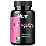 SkinnyHack - Thermogenic Fat Burner for Women - Weight Loss Pills, Metabolism Booster & Appetite Suppressant (60 Vegan Diet Pills for Women)
