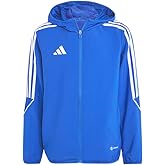 adidas Kids Boys Tiro23 League Windbreaker Soccer Cleats Full Zip - White