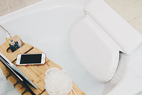 Relaxation Bubble Bath Pillows for Tub: Bath Accessories Home Spa Bathtub Cushion Support for Head, Neck, Back and Shoulder. Pampering Gifts for Women and Men, Spa Gift Set for Her and Him