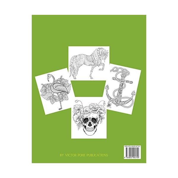 Download Coloring Book for Adults-Animals Coloring Book Adult - Stress Relieving Animal Designs, Mandala ...