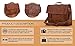 KPL leather Briefcase laptop messenger bag satchel for men and women (Fits 14