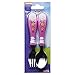 Zak Designs Paw Patrol Easy Grip Flatware Fork And Spoon Utensil Set – Perfect for Toddler Hands With Fun Characters, Contoured Handles And Textured Grips, Paw Patrol Girl