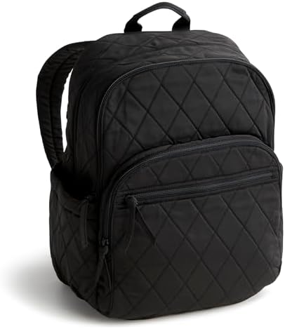 Amazon.com: Vera Bradley Classic Black Essential Backpack 