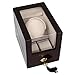 Kendal Top Quality Single Wooden Watch Winder plus 2 Storage with Advanced Control & Reliable Japan Motor W1+2cbk
