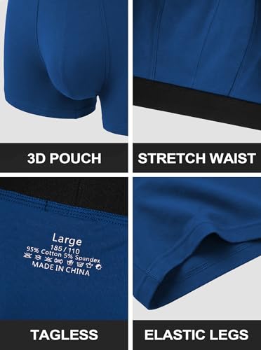 Hellomamma Washable Incontinence Pants for Men: Protective Underwear Trunks with Strong Absorbency for Male – Leak Proof Boxers Shorts for Daily Bladder Leakage L