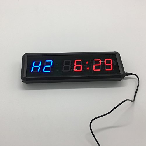 image for BTBSIGN LED Interval Timer Count Down/Up Clock Stopwatch with Remote F