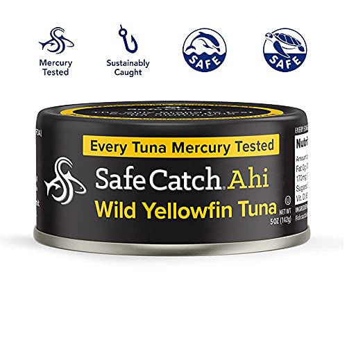 Safe Catch Ahi Tuna Wild Yellowfin Tuna Canned Low Mercury Can Tuna
