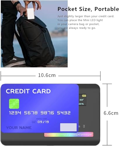 ULANZI VL120 RGB LED Video Light, 360° Full Color Portable Camera Light, CRI 95+ 2500-9000K Dimmable Panel Lamp w LCD, 3100mAh Rechargeable DSLR Lighting for Vlogging, Photography, Video Conference