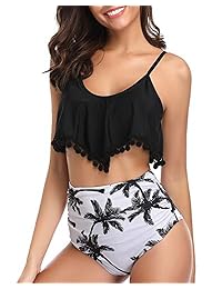 Tentame traje de baño de dos piezas de cintura alta para dama