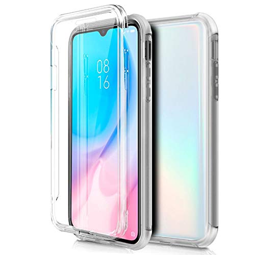 Cool Silicone Case for Xiaomi Mi 9 Lite (Transparent Front + Back)