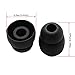 10pcs Double Flange Earbuds for Powerbeats 2 Wireless Headphones Replacement Silicone Eartips (Black)