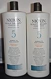 System 5 Cleanser & Scalp Therapy Conditioner Duo by Nioxin for Unisex - 33.8 oz Shampoo & Conditioner