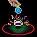 PROLOSO Spinning Top LED Toys Light Up Rotary Desktop Football Gyro 12 Pcs