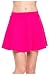 G2 Chic Women's Solid A-Line Skater Skirt