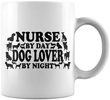 Nurse By Day Dog Lover By Night Coffee Mug