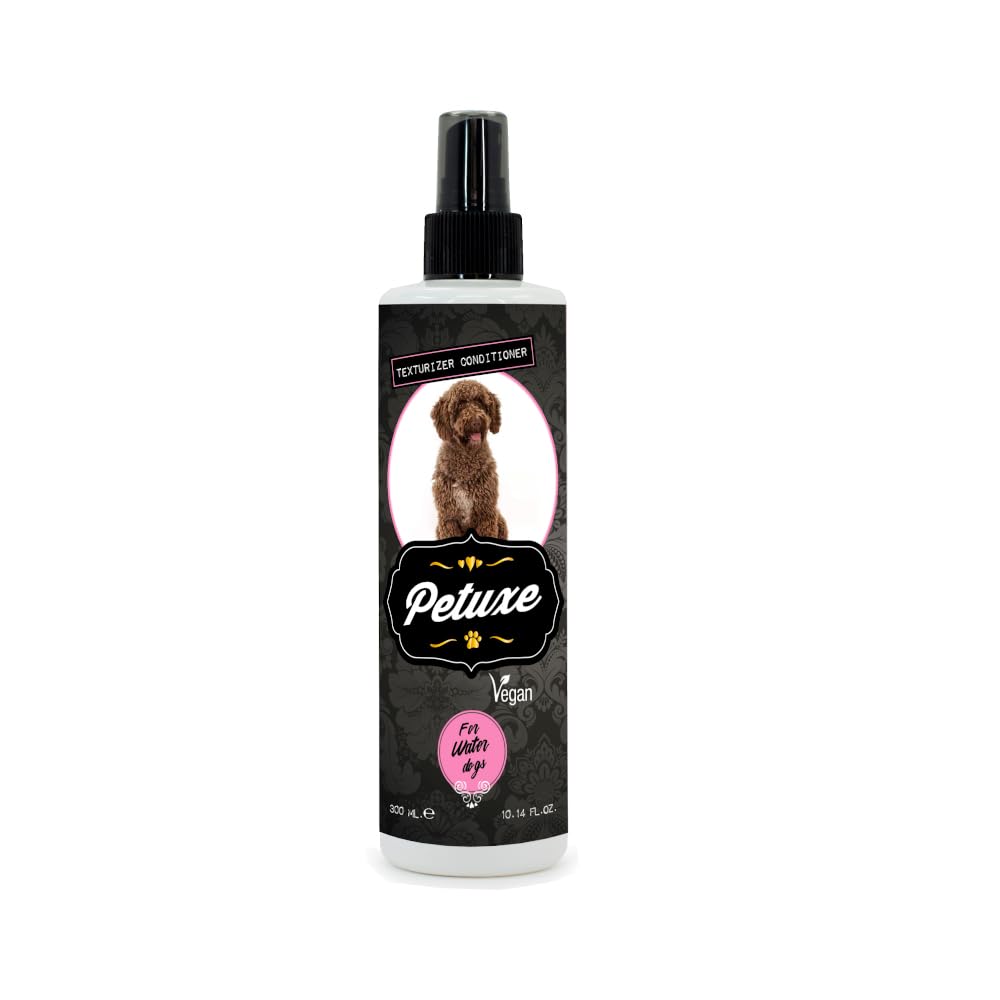 Valquer - Petuxe Curl-Defining Conditioner for Water Dogs with Grape Seed Oil & Vitamin E. Hydrates, softens and enhances natural curls. Vegan. 300 ml