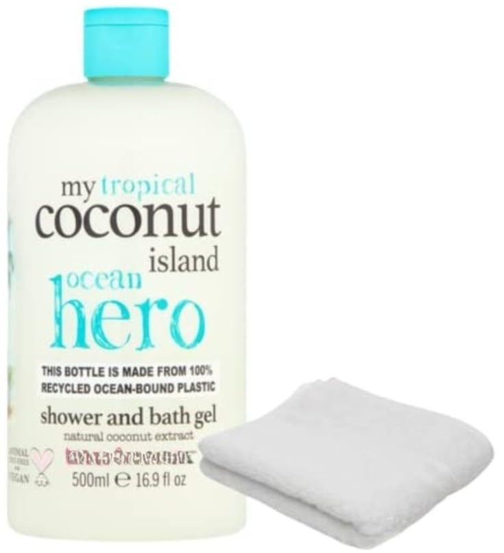 Treacle Moon Shower & Bath Gel (500ml) with Bath Washcloth (Coconut) โ image 1