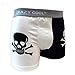Crazy Cool Cotton Boxer Briefs Underwear for Men 3-Pack, Skull, Dots, Plain (XLarge, Skull)