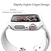 pzoz Compatible with Apple Watch Series 4 Case 44mm Accessories Slim Protector Bumper Shockproof Super Thin Full Coverage Matte Hard Cover for Women Men Compatible Apple iWatch - White