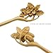 FINGER LOVE Handmade Carved Wooden Hairpin vintage Chopsticks Chinese Decorative Accessory Wood Hair Stick Flower Lignum-Vitae