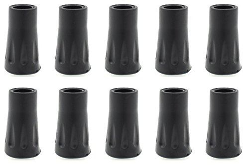 Lifeswonderful - 10pcs: Rubber Ferrules Tips Ends for Hiking Sticks Trekking Poles - 12mm