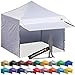 ABCCANOPY Ez Pop up Canopy Tent with Awning and Sidewalls 10x10 Market -Series, Pink