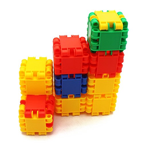 MICHLEY 100 Pcs Interlocking Puzzle Intelligence Building Blocks Kit