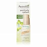 Aveeno Positively Radiant CC Cream Broad Spectrum Spf 30 Medium, Skin Color Correction, 2.5 oz.