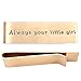 O.RIYA Daddy Father's Day Gift Stainless Steel Rose Gold Money Clip , Always Your Little Girl , Gift for Daddy