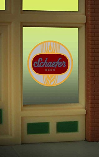 8925 Schaefer Beer Window Sign by Miller Signs