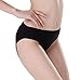 G.romtic Elastic Women Modal Cotton Panty Lingerie Half Sheer One Size (Black)