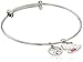 Hello Kitty Stainless Steel Angel Charm Bangle Bracelet 7.25