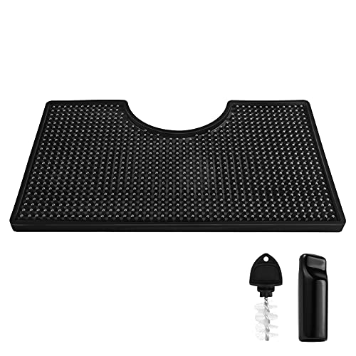 MRbrew Beer Drip Tray, NonSlip PVC Kegerator Surface Mount Drip Tray