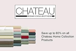 CHATEAU HOME COLLECTION 100% Egyptian Cotton Set of