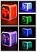(FREE USB Cable and Button Batteries) Five Nights at FREDDY's Cartoon Games Freddy's Bear Action Figure 7 Colors Change Digital Alarm LED Clock Cartoon Night Colorful Toys for Kids (Style 1)