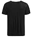 Latuza Men's Short Sleeve Crew Neck Tee L Black